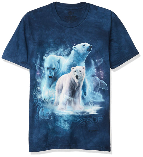 The Mountain Polar Collage Adult T-Shirt, Blue, 3XL Image 1