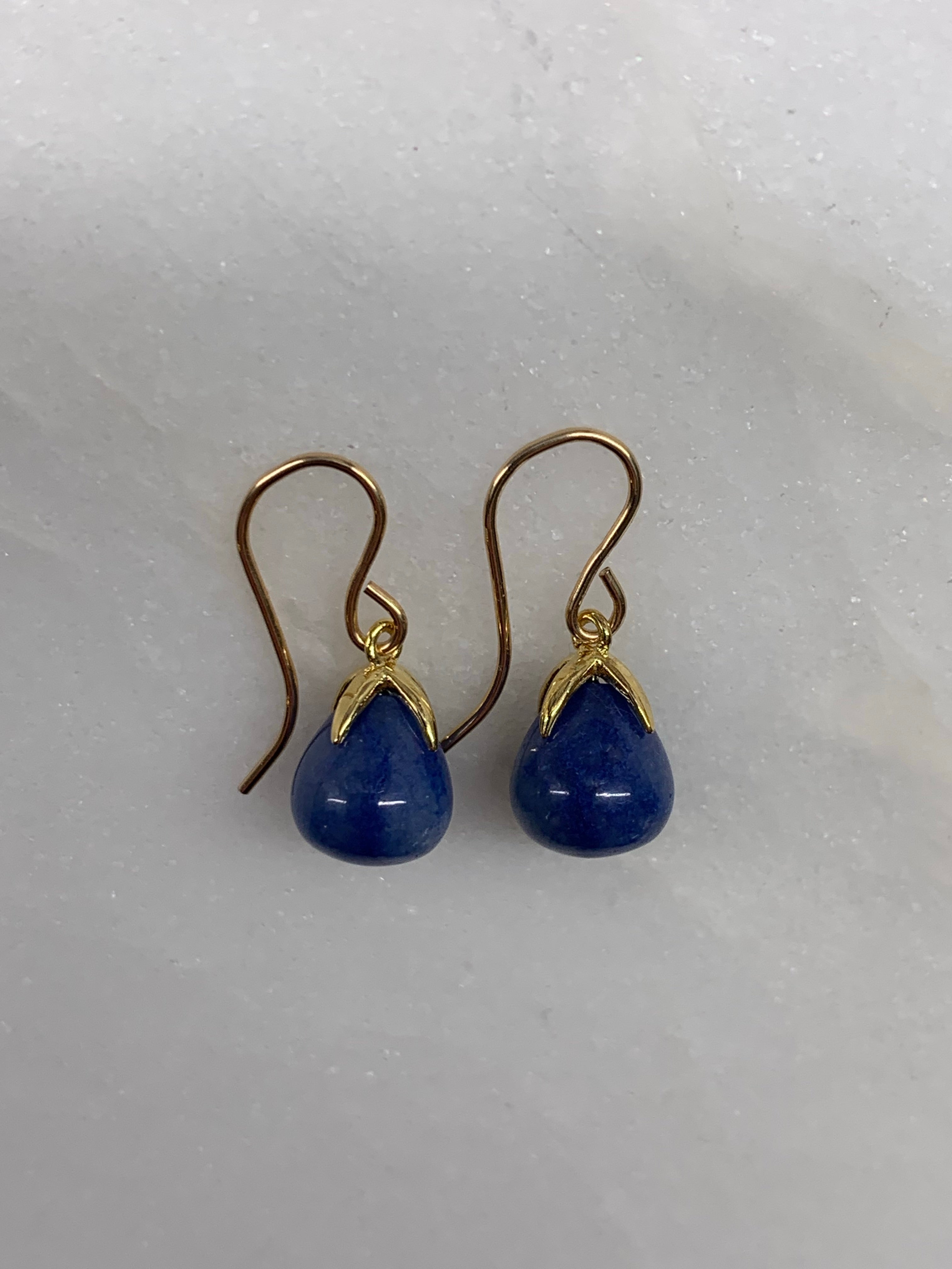 Blue Aventurine Drop Earrings