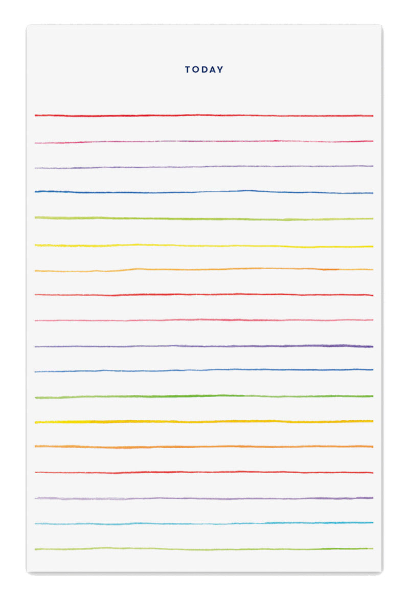 Notepad - Colorful Stripes