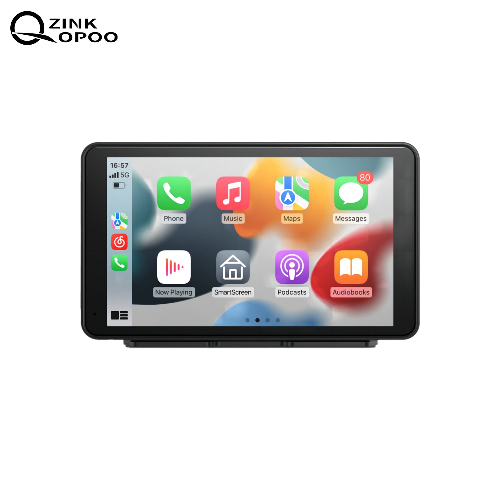 Portable Wireless Touch Screen Apple CarPlay and Android Auto