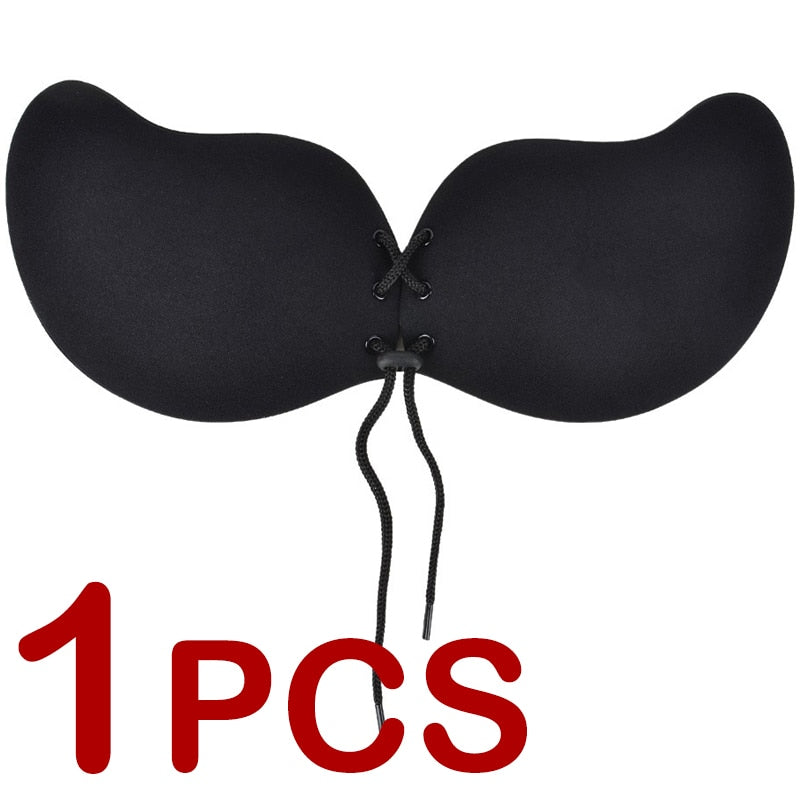 「loveccr」Invisible Silicone Bras For Women Sexy Bralette Adhesive Strapless Push Up Bra Seamless Backless Sticky Lingerie Underwear Femme
