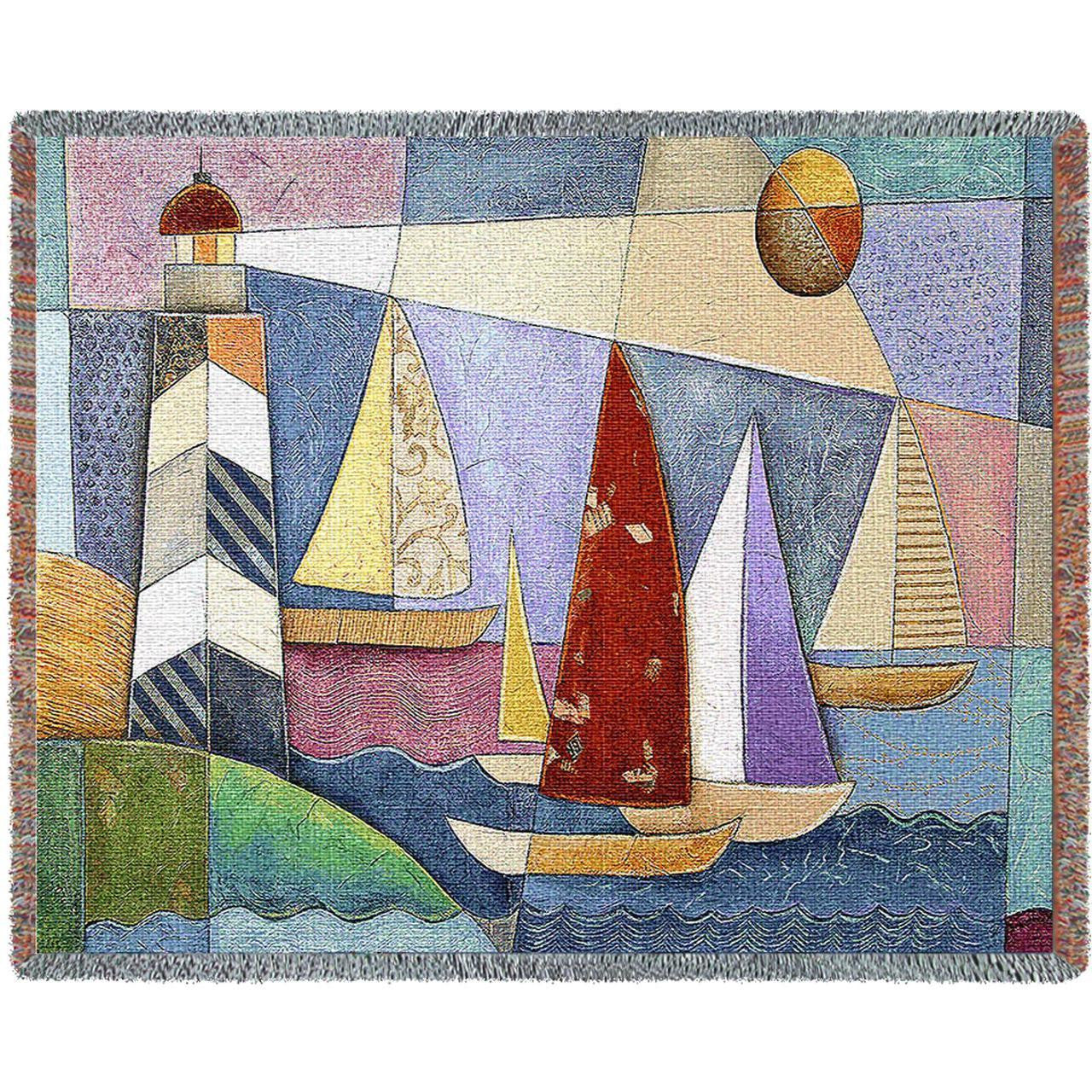 Bay Regatta Woven Throw Blanket