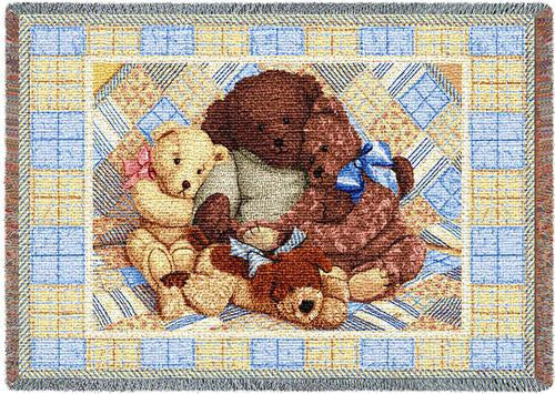 Bear Hugs Woven Mini Blanket