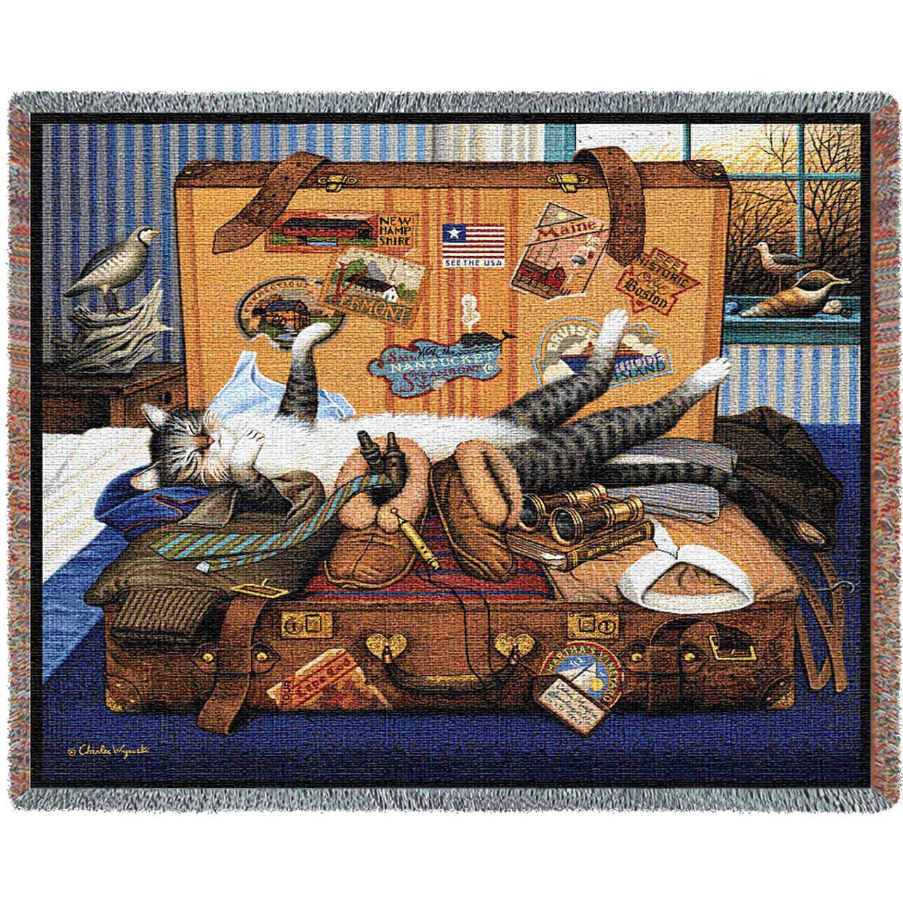 Charles Wysocki© Mabel The Stowaway Throw|Pillow Cover|Wall Tapestry|Tote