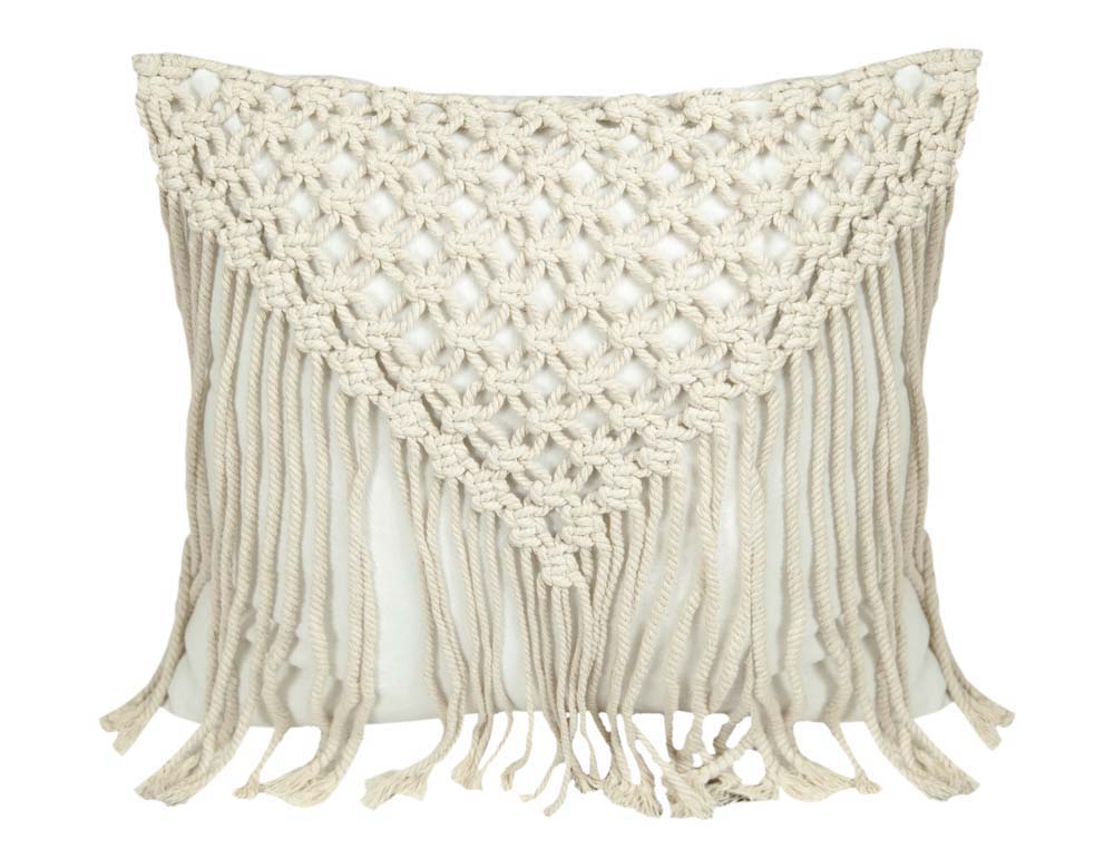 Macrame Square Indoor Pillow