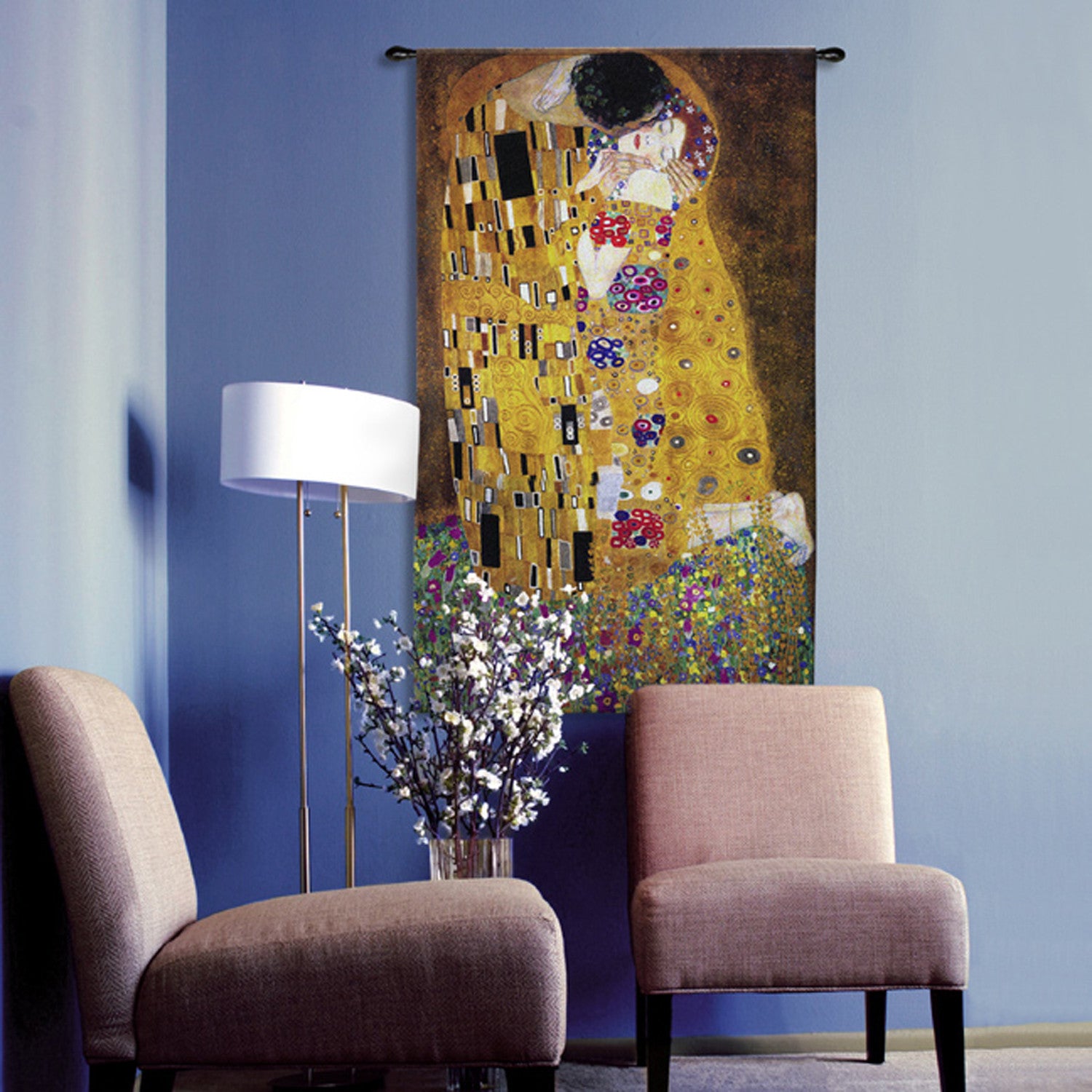 Gustav Klimt© The Kiss Wall Tapestry|2 Sizes