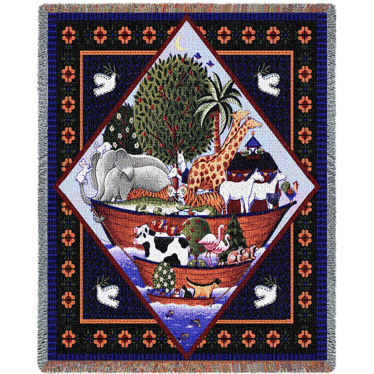 Noahs Ark Coco Woven Mini Blanket by Coco Dawley©