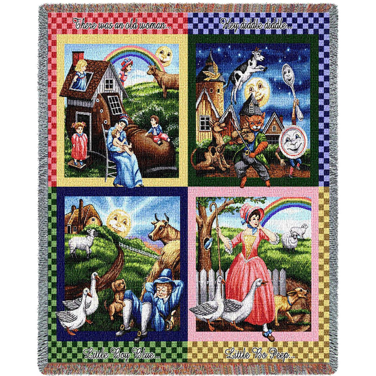 Nursery Rhymes Woven Blanket