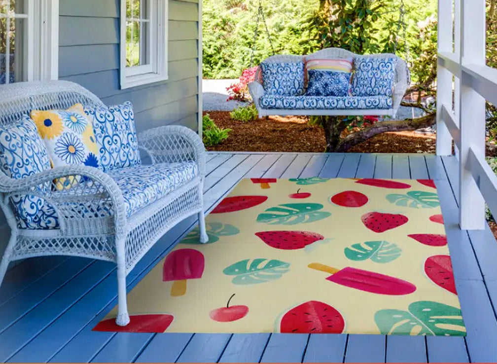 Custom OUTDOOR Area Rug w/Your Art Design|Size: 3' x 5'