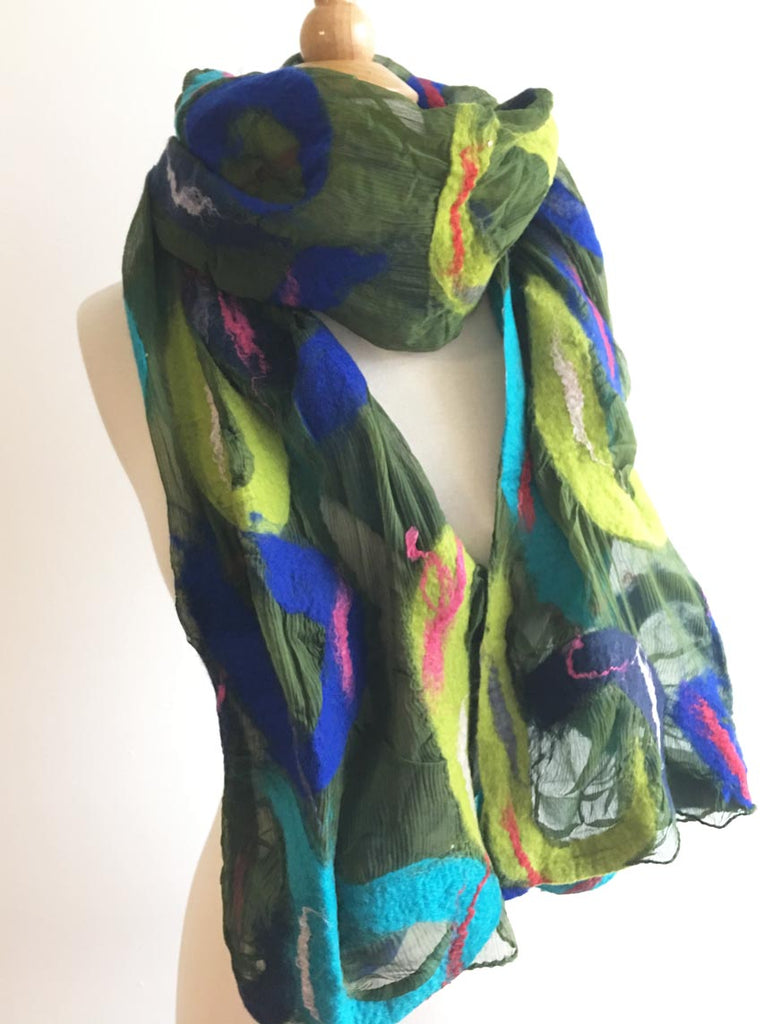 wool silk scarf