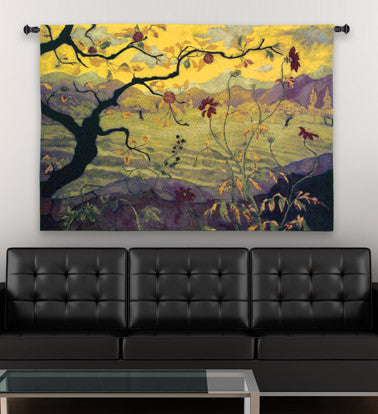 Paul Ranson© Apple Tree Asian Inspired Wall Tapestry