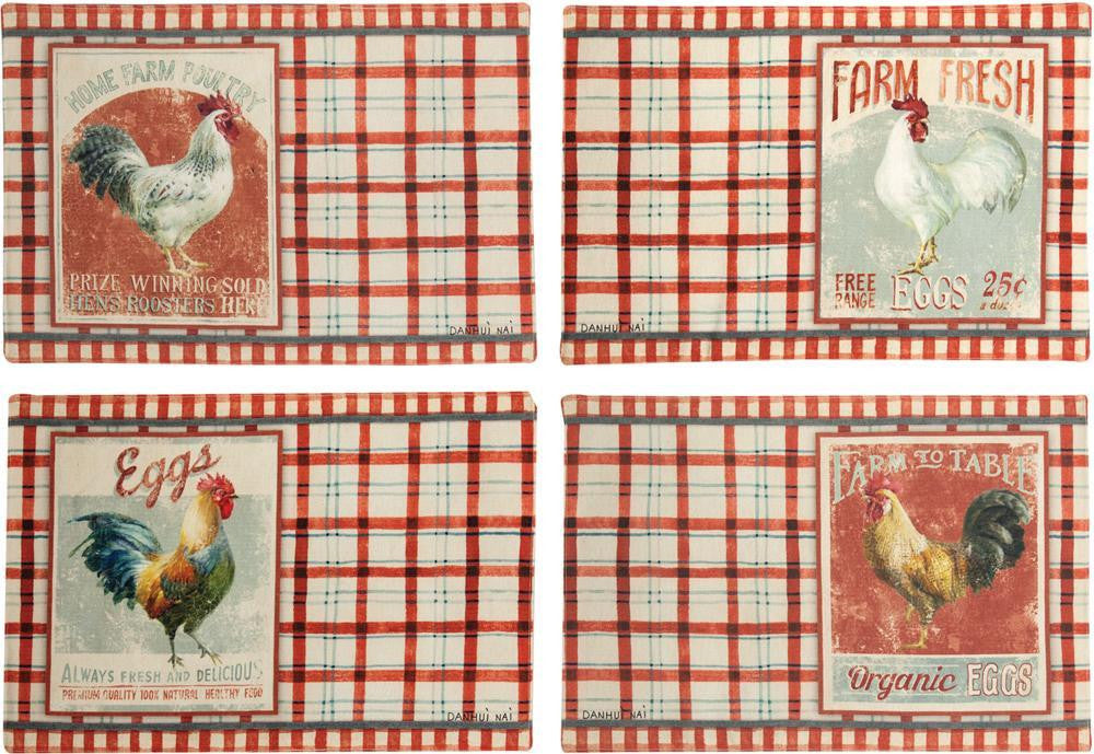 Farm Nostalgia Pillow, Placemats, Runner by Danhui Nai©