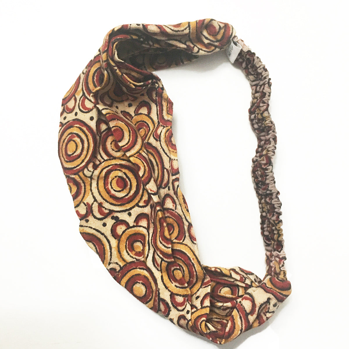 Natural Dye Cotton Block Print Headband I