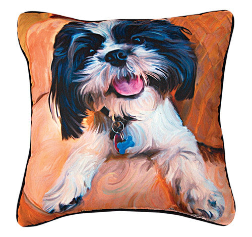 Shih Tzu Baby Pillow by Robert McClintock©