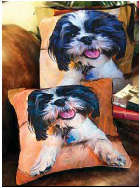 Shih Tzu Baby Pillow by Robert McClintock©