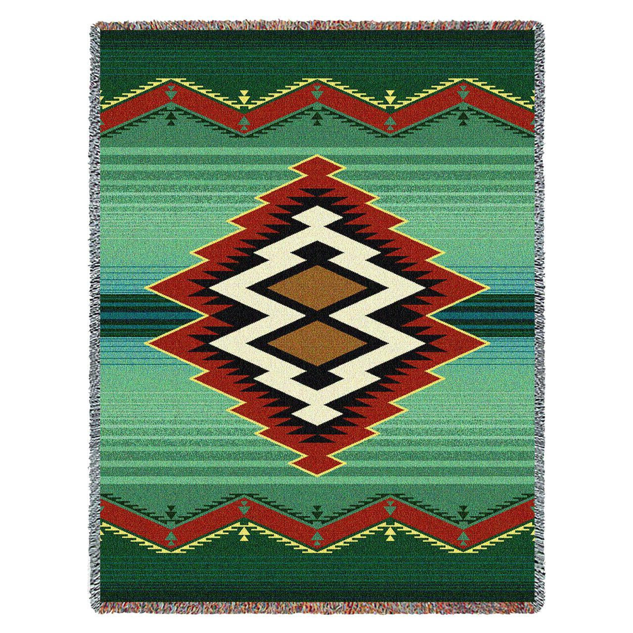 Southwest Turak Geometric Woven Throw Blanket