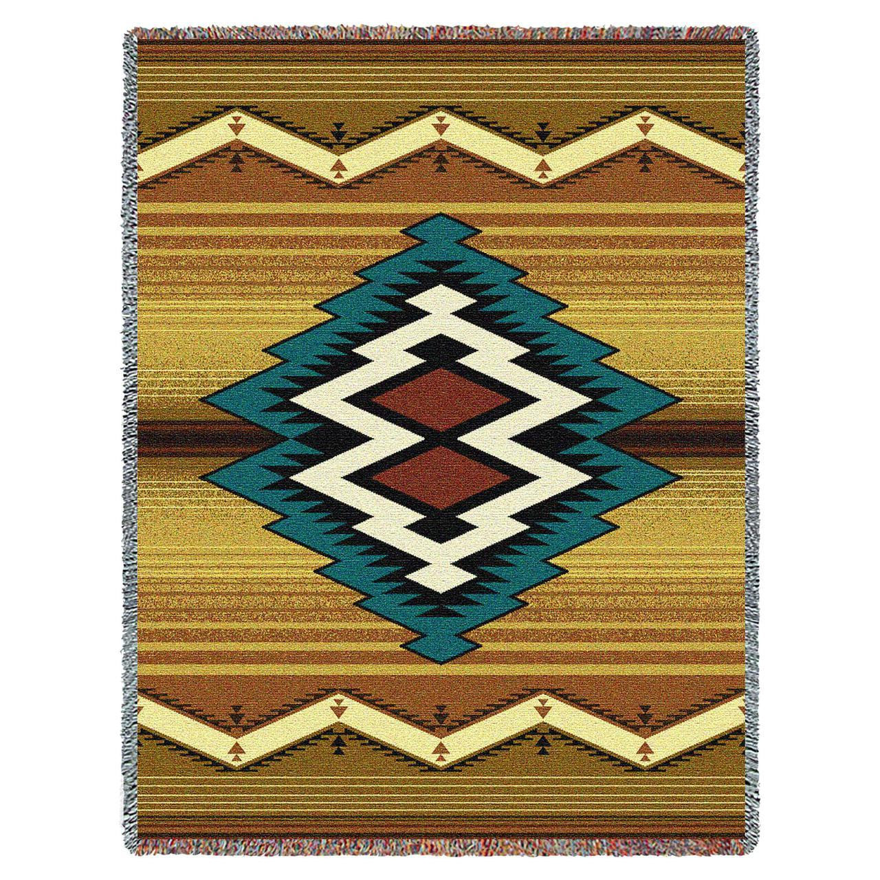 Southwest Maimana Geometric Woven Throw Blanket