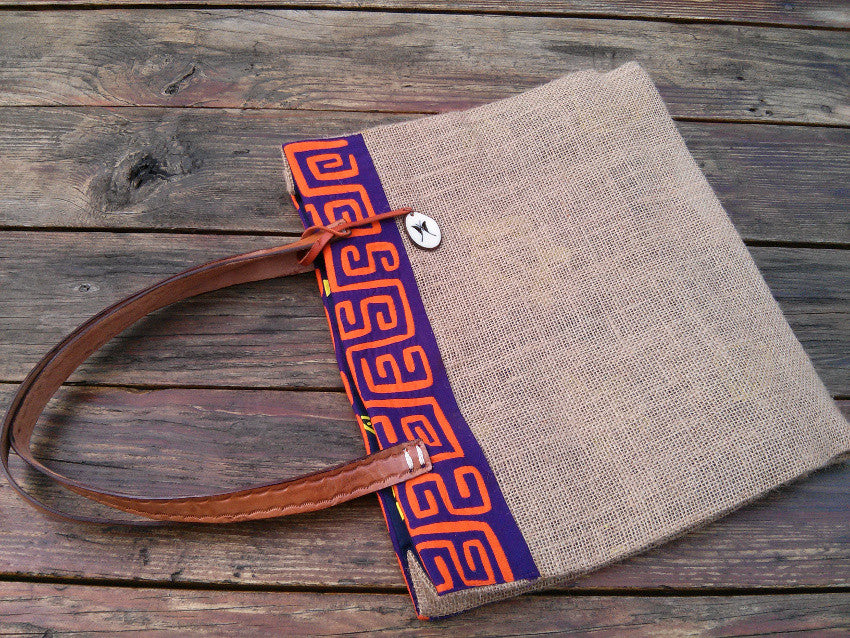 MOLA La Burlap Tote - One-of-A-Kind