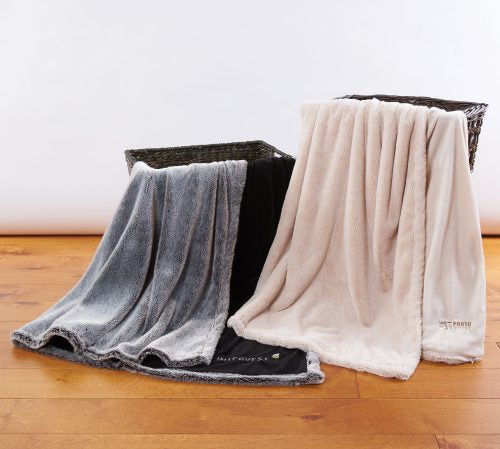 Velvafur™ Plush Faux Fur/Micro Fur Reversed Throw Blanket|2 Colors|Decorating Option