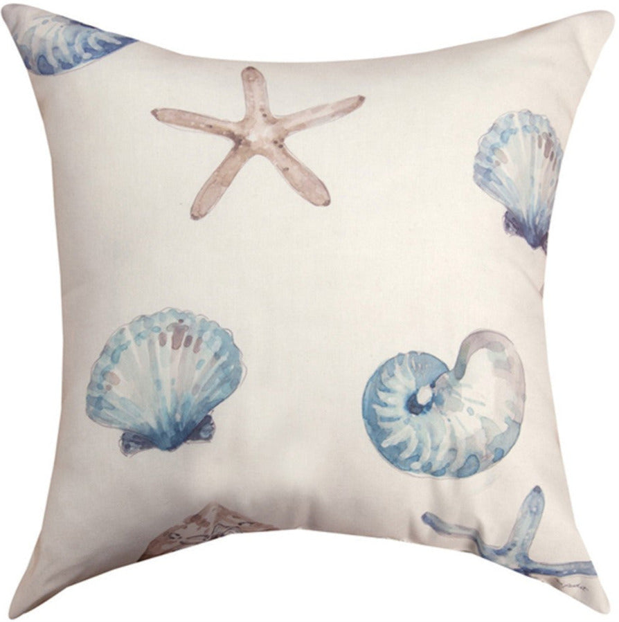 Blue Coastal Escape Indoor/Outdoor Reversible Pillow by Lisa Audit©