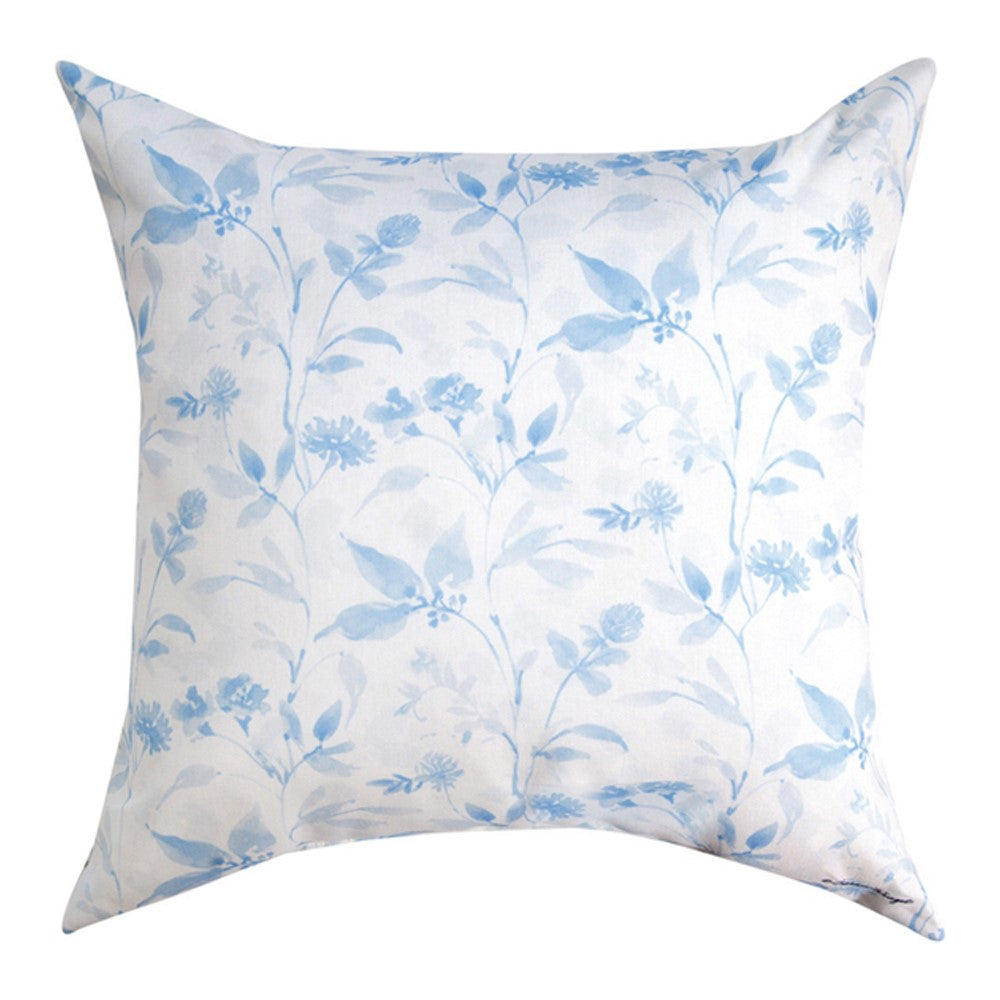 Watercolor Birds + Butterflies Indoor/Outdoor Reversible Pillow by Susan Winget©