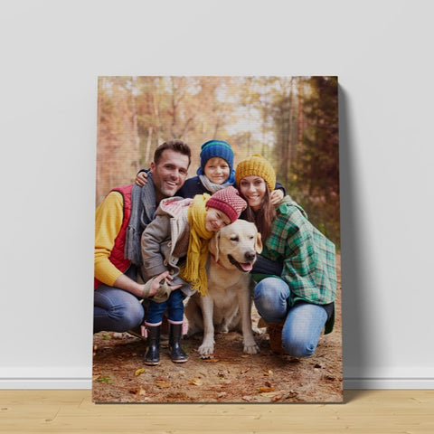 Canvas wall art print of a family photo, photo canvas print of family photo, family photo canvas wall art print, print your family photos on canvas canada