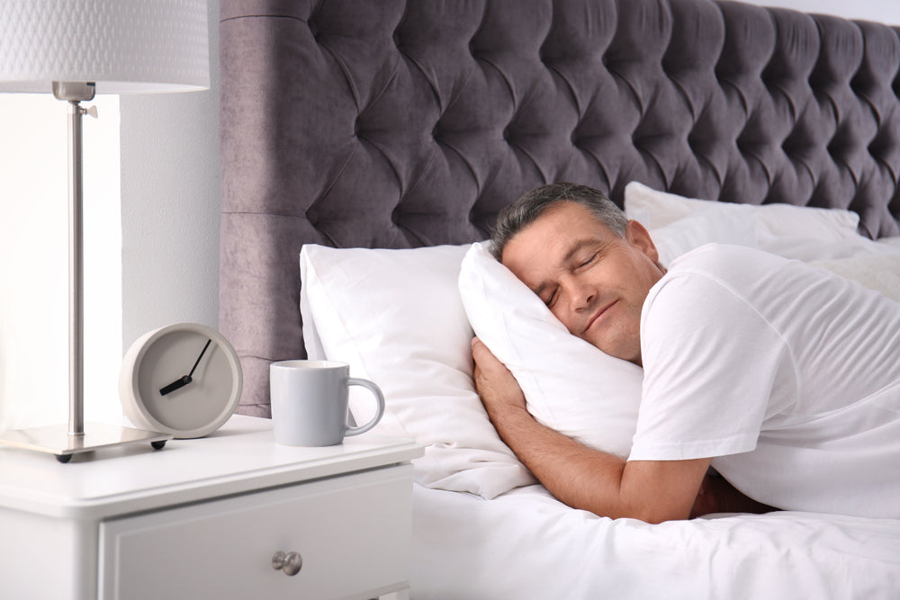 A man getting a good night's sleep to prepare for your sleep test - NSW CPAP