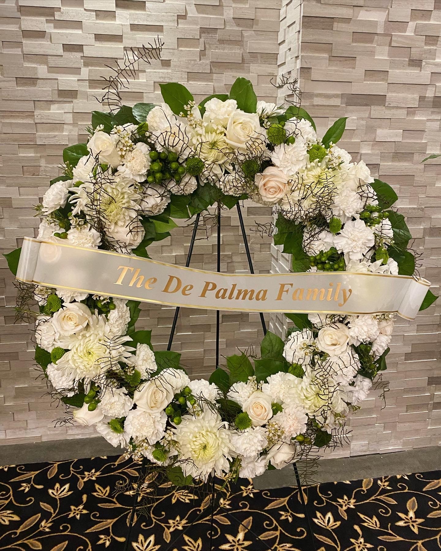 Purest Love Heart Funeral Wreath in El Paso, TX - Como La Flor
