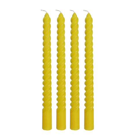Twist Candles Yellow - Kersten