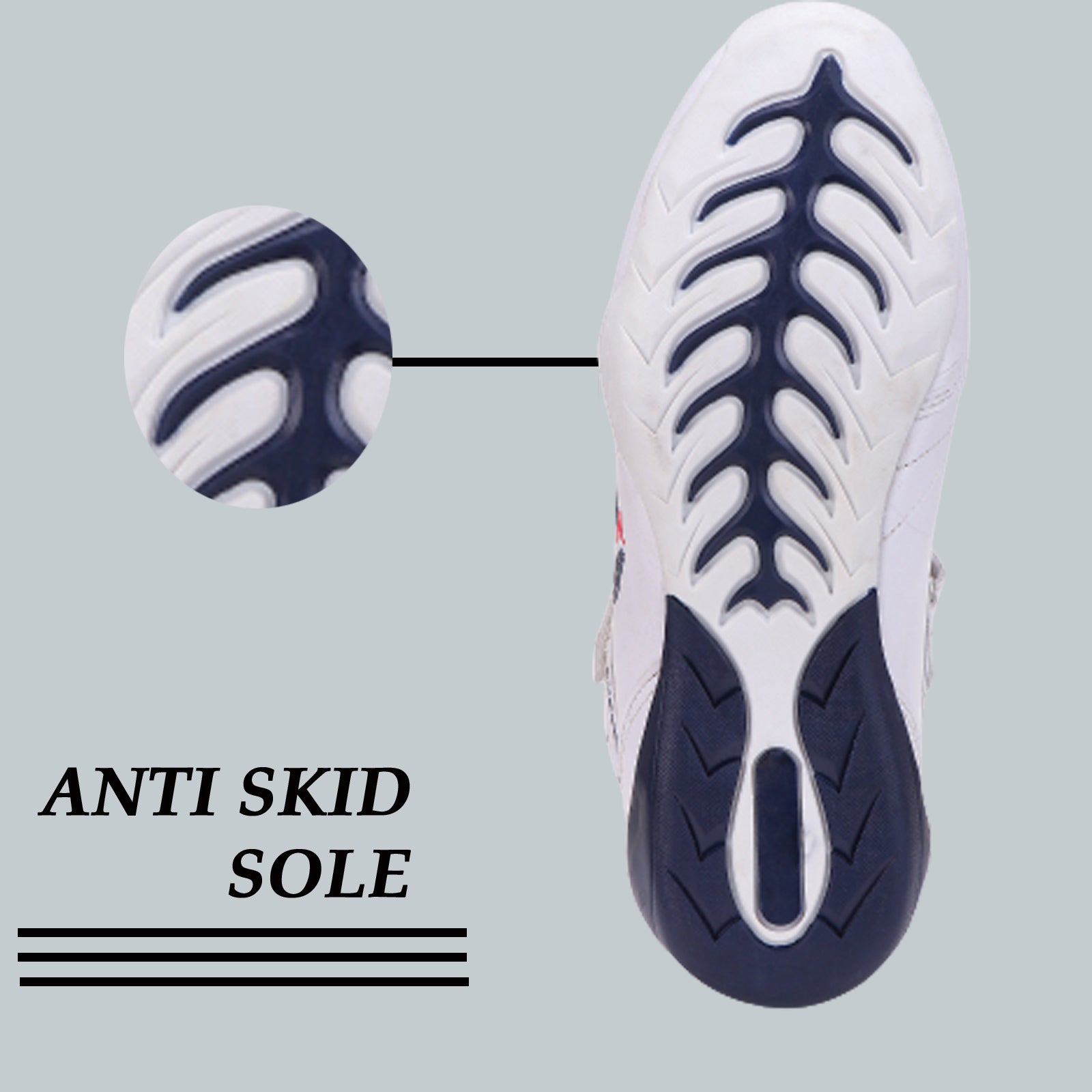 Anti skid sole sport shoes