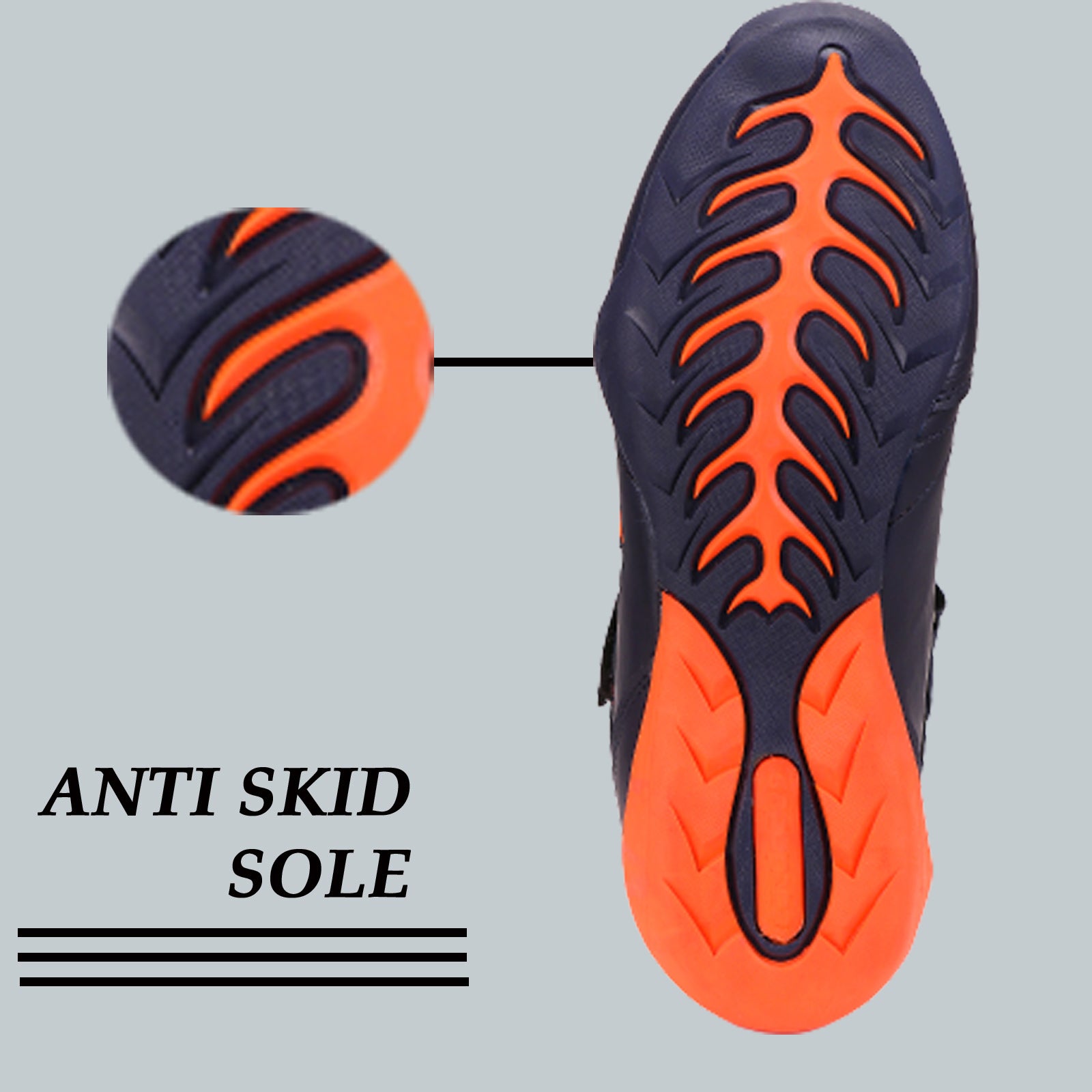 Anti skid sole sport shoes