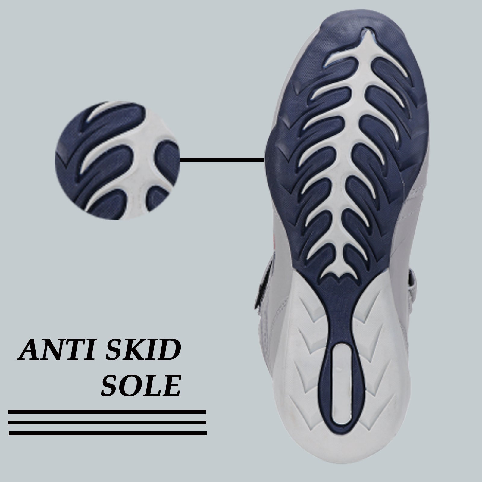 Anti skid sole sport shoes