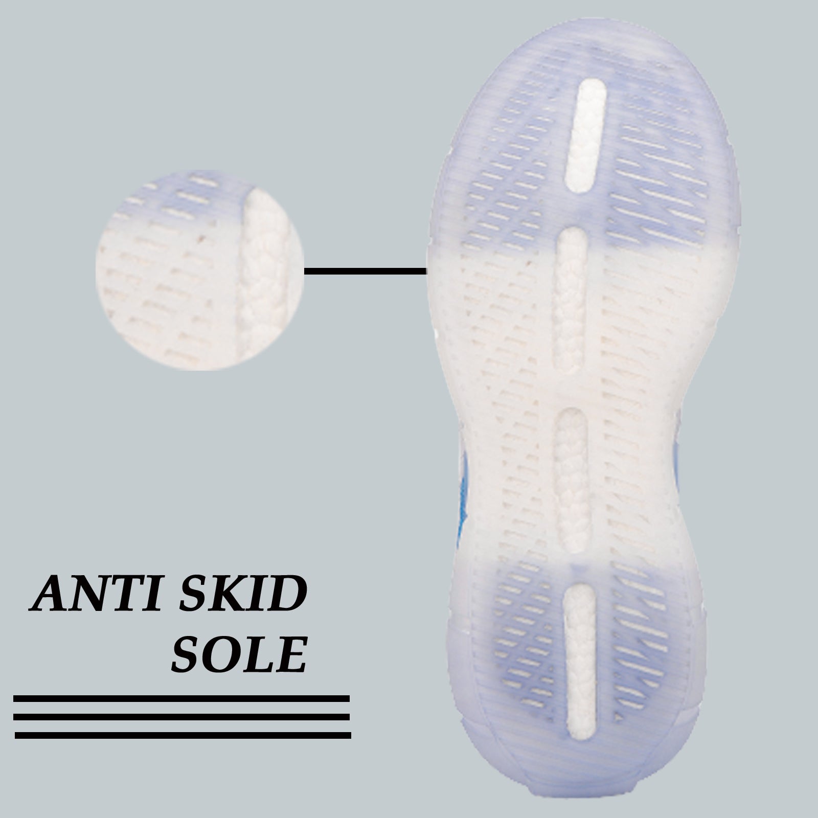 Anti skid sole sport shoes