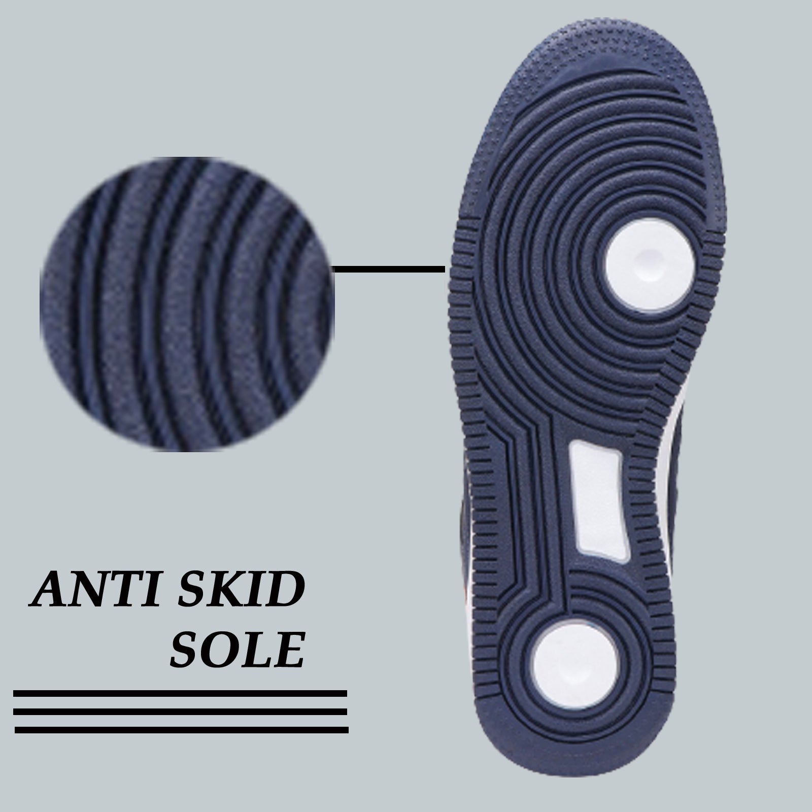 Anti skid sole sport shoes