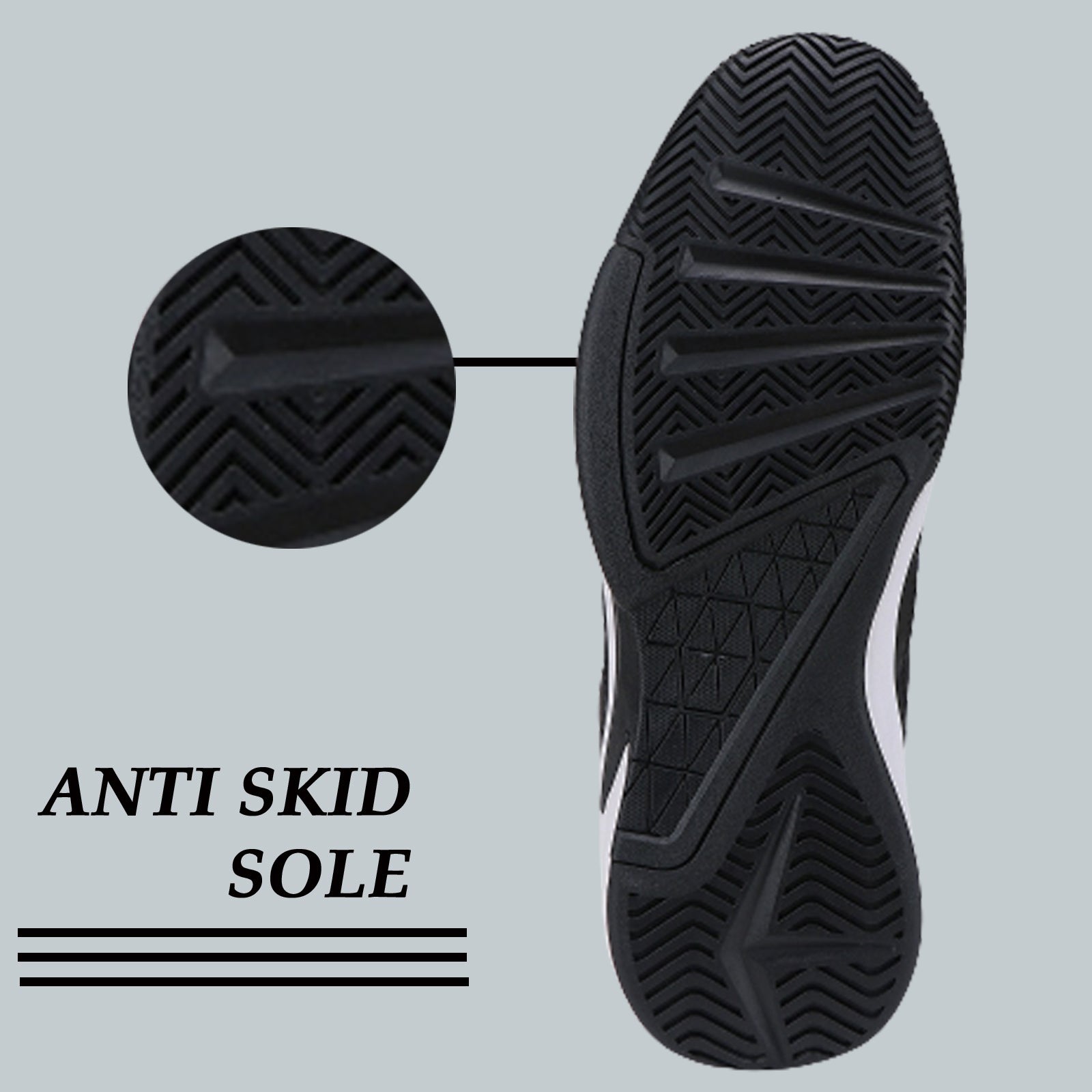 Anti skid sole sport shoes