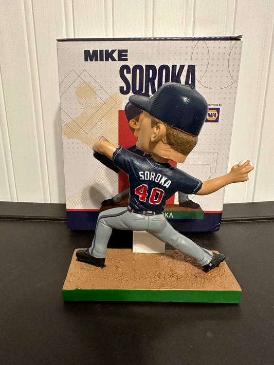 Blooper Atlanta Braves Bib Overalls Mascot Bobblehead in 2023