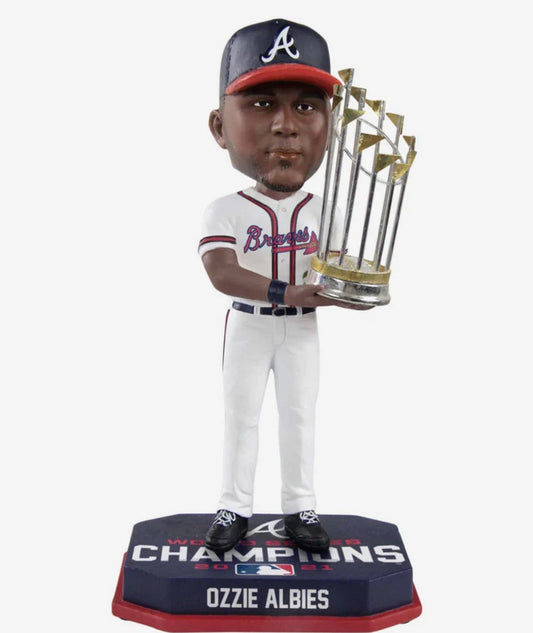 Blooper Atlanta Braves 2021 World Series Champions Mascot In Trophy Bo FOCO