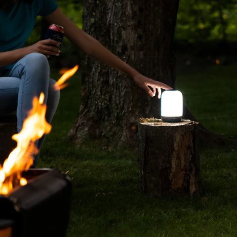 Biolite AlpenGlow 500 by the fire