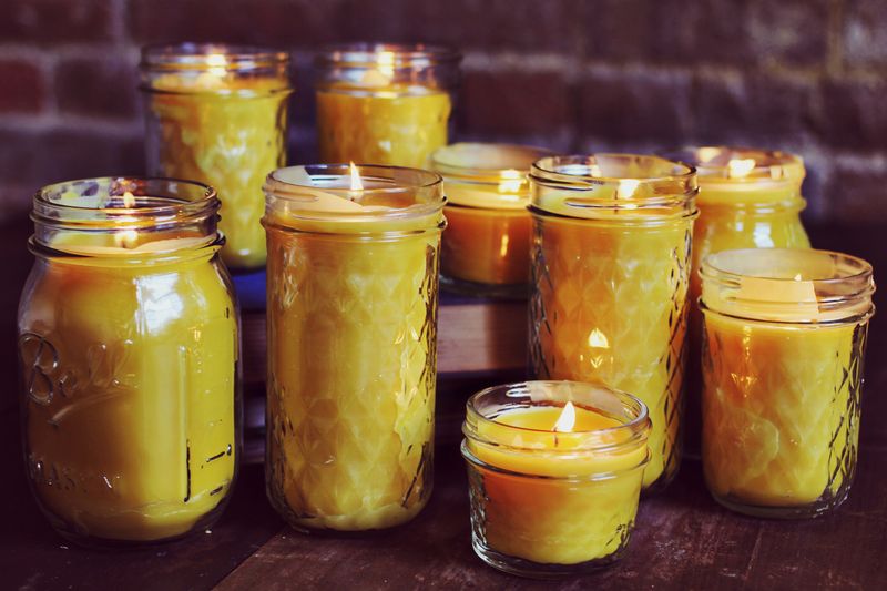 Beeswax candles and soy candles for a healthy home