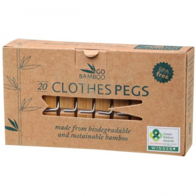 Bamboo clothes pegs (pack of 20)