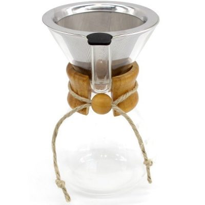 Classic Glass and Stainless Steel Plastic Free Drip Coffee Maker