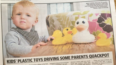 Courier Mail article about banning PVC in children's products