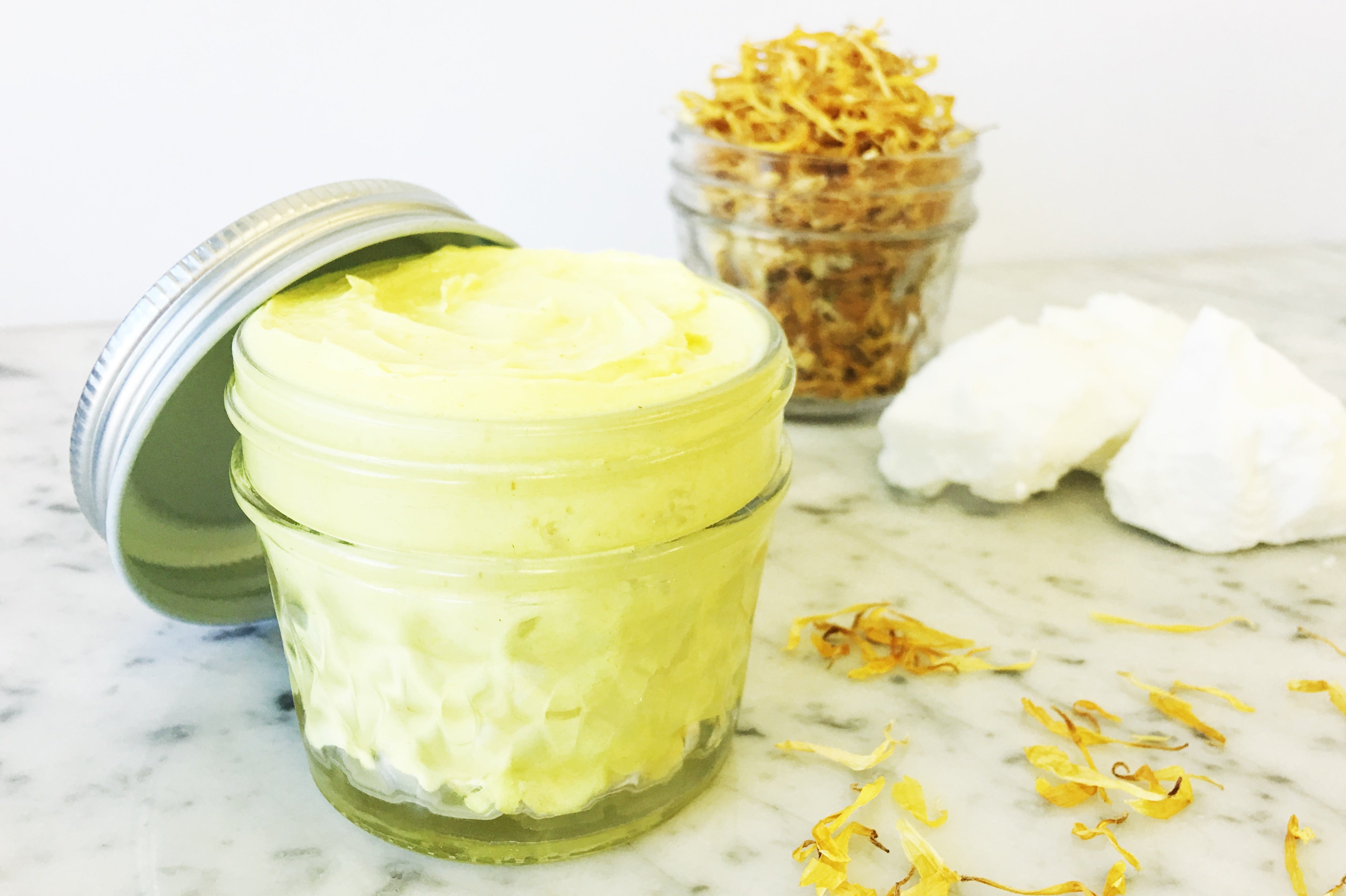 DIY Skin Care at Biome's Naked Natural Beauty Bar - Whipped Calendula and Coconut Body Butter