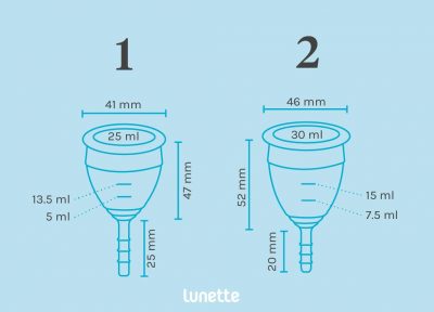 How to find the right menstrual cup size for you | Differences between the Lunette cups | Biome 