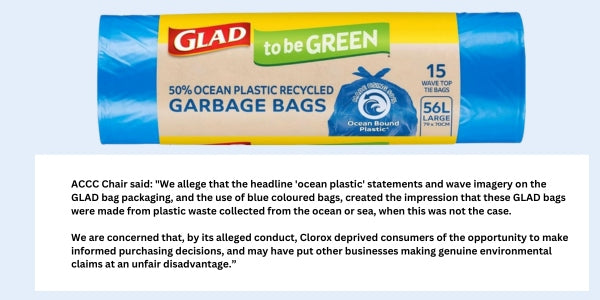 Glad makes false claims about ocean plastics