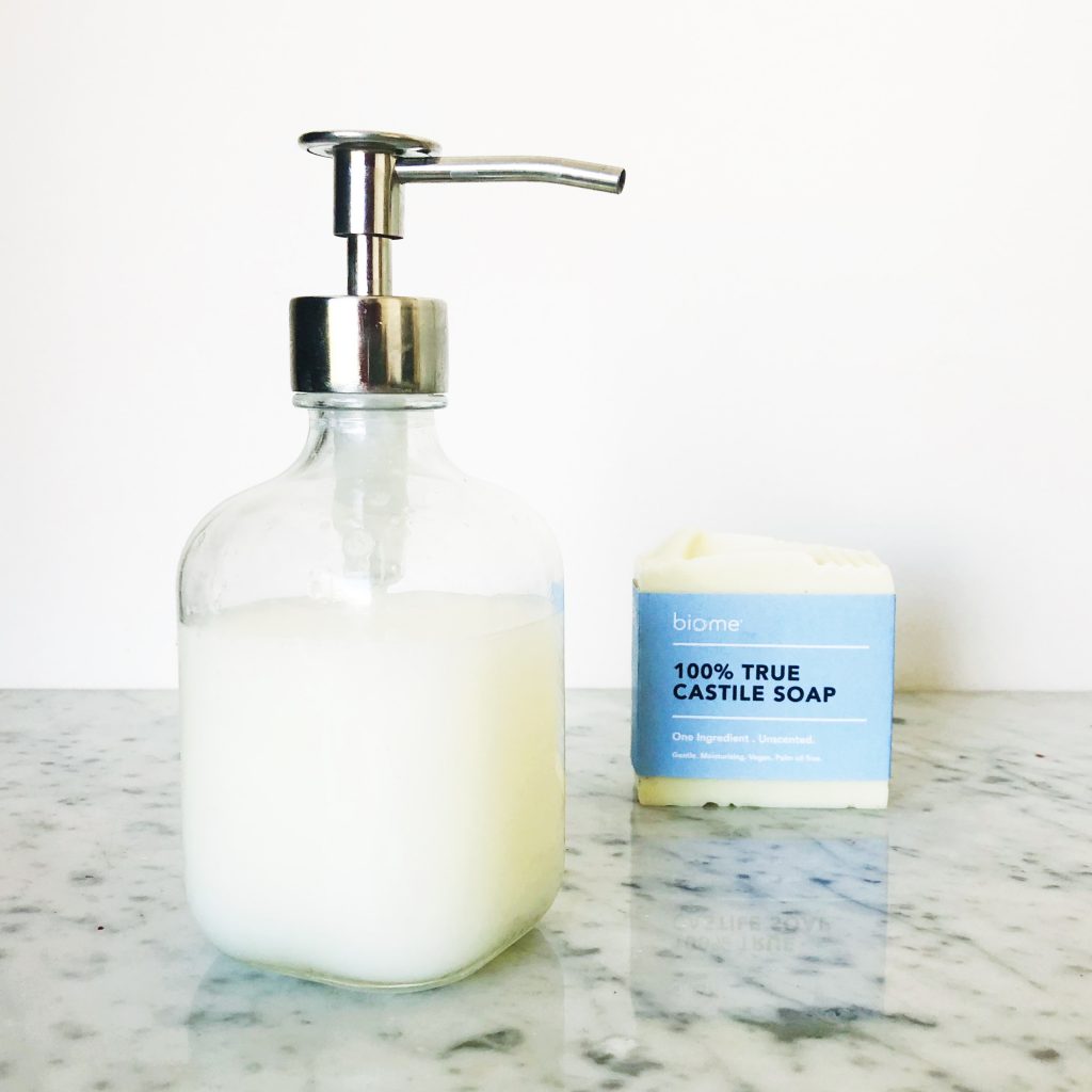 DIY Liquid Soap | Pure Castile Soap | Biome Naked Beauty Bar | DIY Skin Care