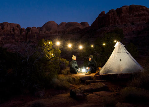 Biolite SiteLight and AlpenGlow Setup