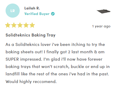 Soliteknics baking tray review