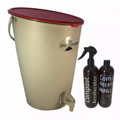 Urban Composter Bokashi Compost Starter Kit - 16L Chilli