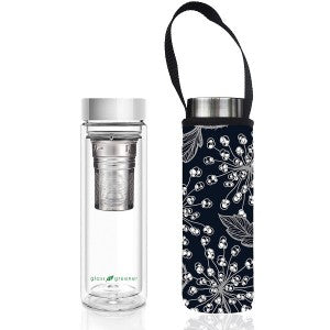 Reusable coffee cups and bottles - BBBYO insulated glass tea flask